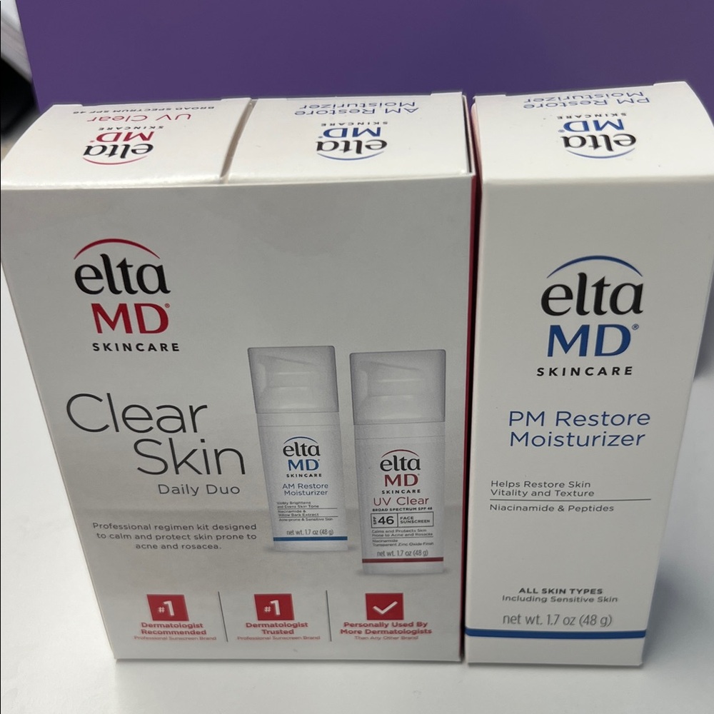 EltaMD Skincare Clear Skin Duo and PM Restore Moisturizer